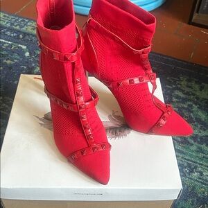 Jessica Simpson Red Heeled Boots